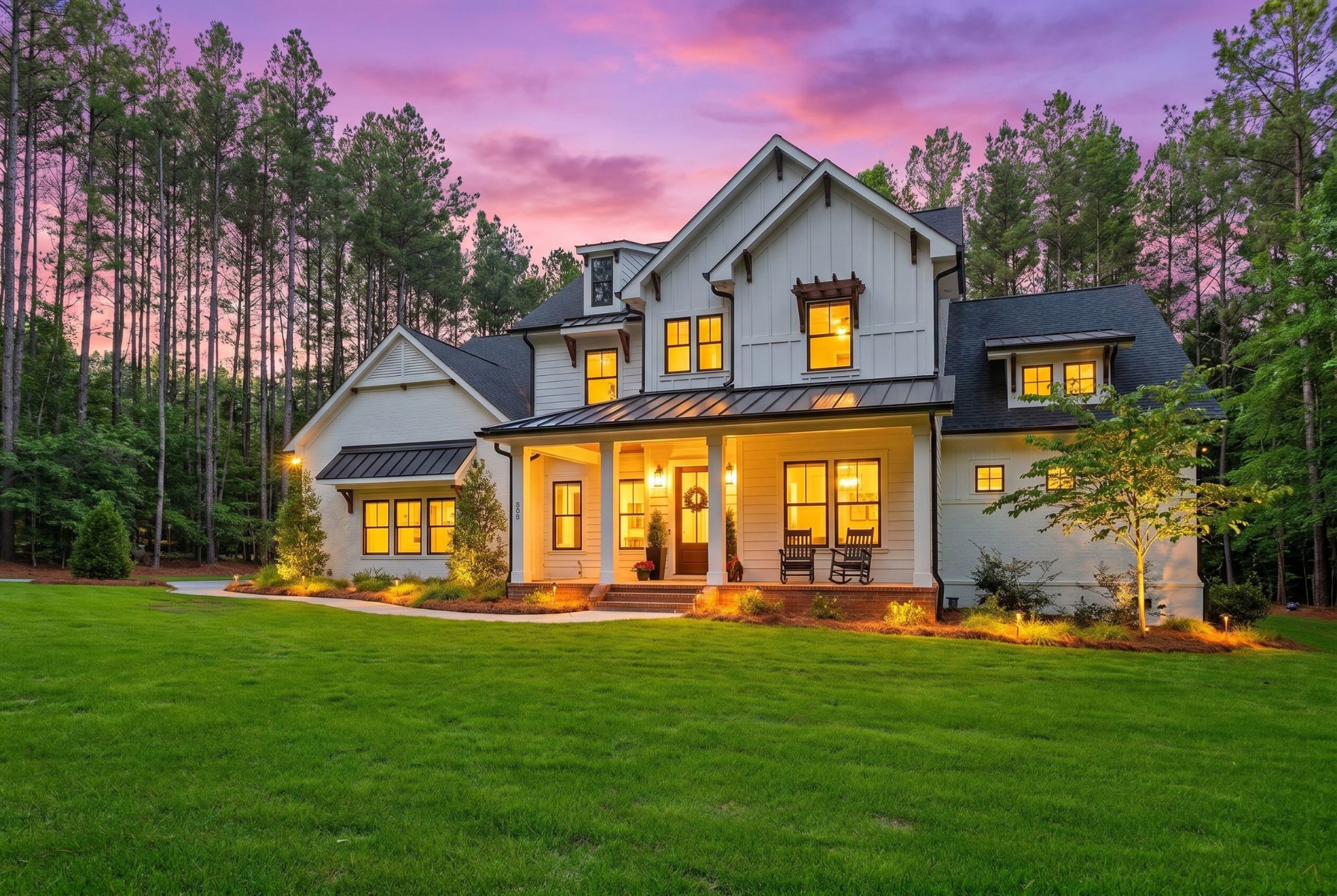 Silver Falls exterior at twilight