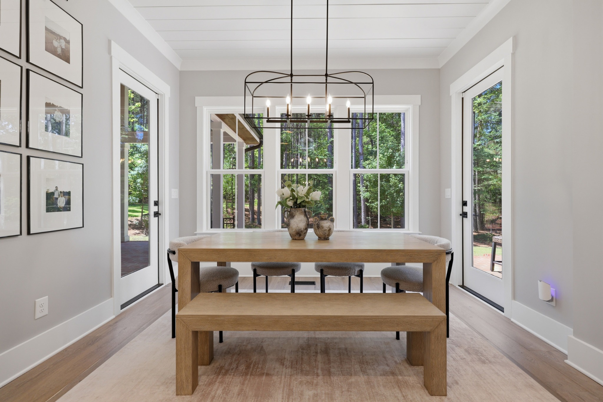 Silver Falls primary bedroom with layered neutral furnishings